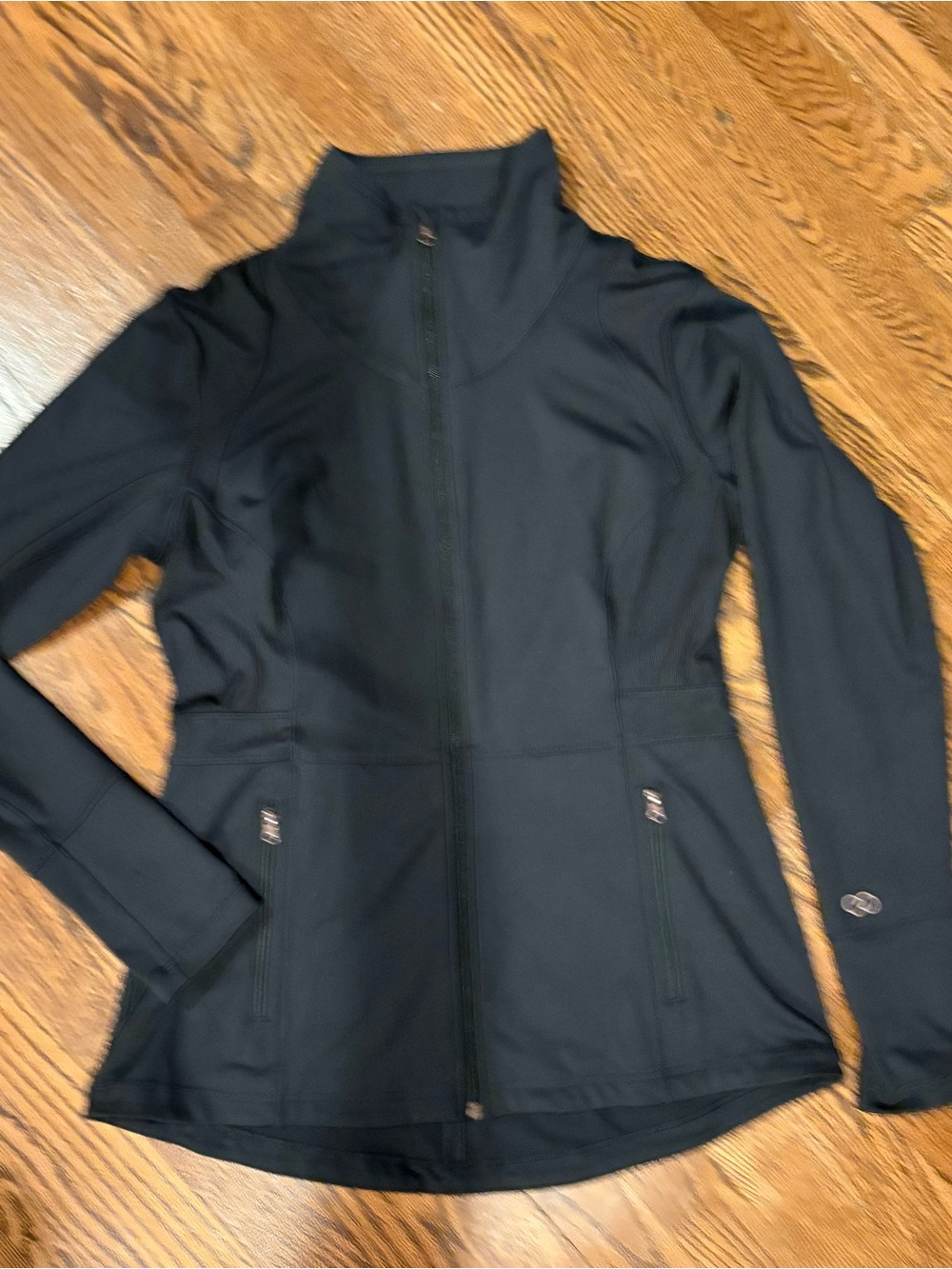 Women's Calia Black Zip-Front Jacket Size Large Brand New!